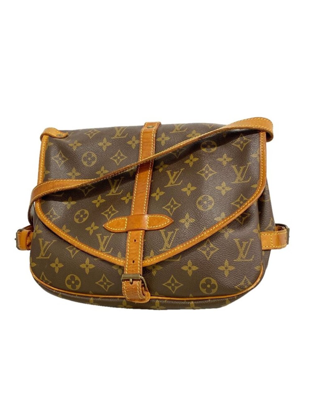 Louis Vuitton Shoulder Bag Monogram Saumur 30 Brown